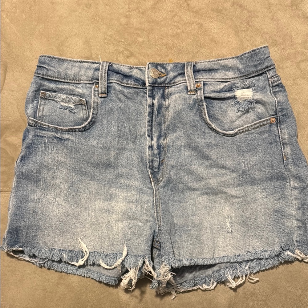 Women's Light Blue Denim Shorts